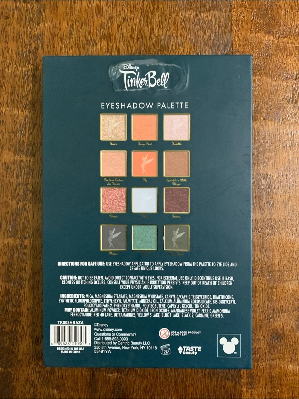 New Taste Beauty x Disney Tinker Bell 12 Color Eyeshadow Palette